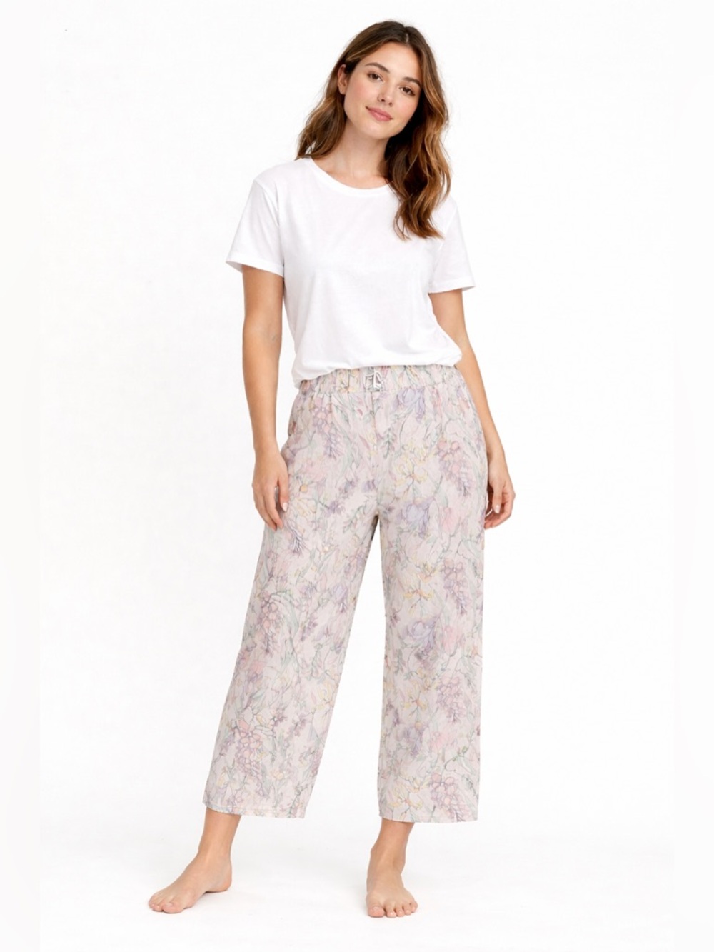 Punto Blanco Pastel Floral Pajama Pants